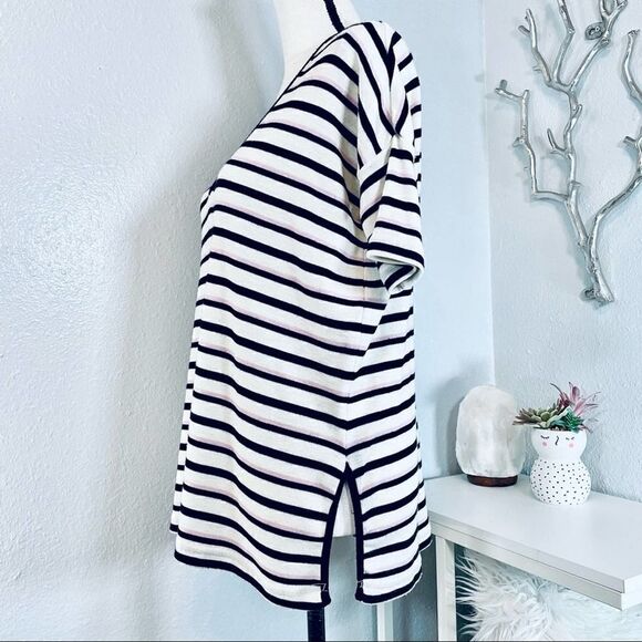 Viktoria & Woods Wool Pullover Short Sleeve Sweater Top - Picture 5 of 8